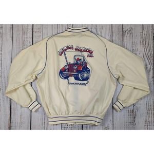 VTG 1986 Georgia Jeepers Jeep Club Swingster Bomber Jacket Retro‎ Sz XL